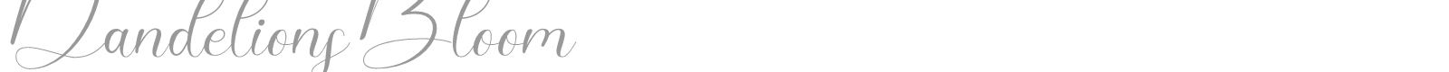 Dandelions Bloom font preview